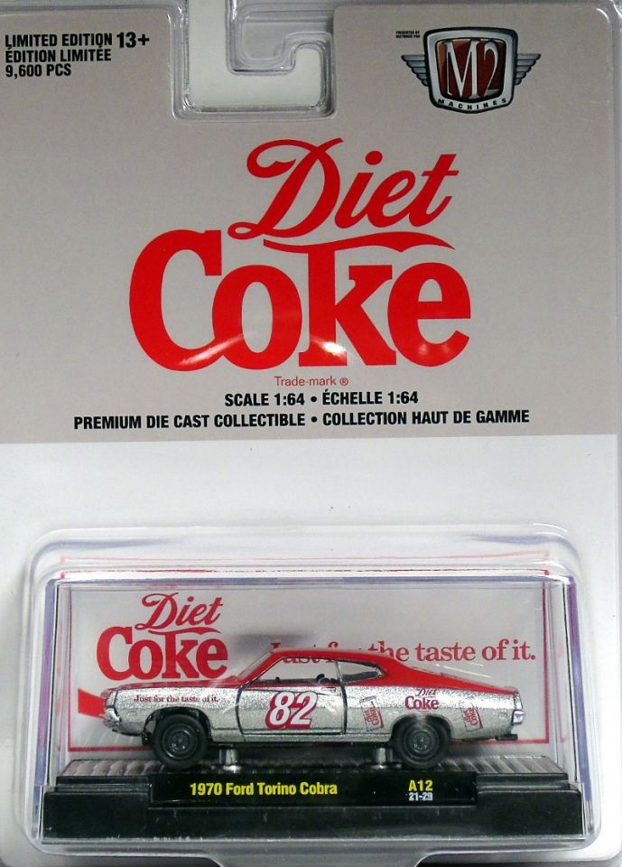 M2 Machines Coca Cola Release A12 1970 Ford Torino Cobra Diet Coke